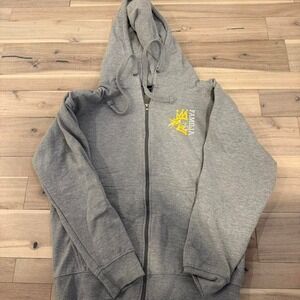 Grey and yellow La Familia hoodie Sz Med